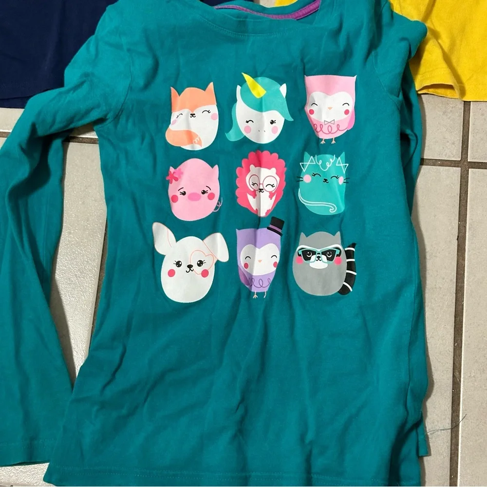Carter’s,‎ Circo & Crazy 8 Kids Girl Graphic Long Sleeve Shirt size M(7/8)
